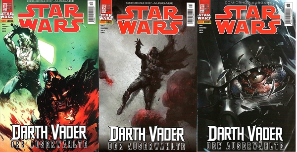 Star Wars Comic (2nd run) Comicshop-Ausgaben 34 - 36: DARTH VADER - der Auserwählte (komplette Story) von Panini